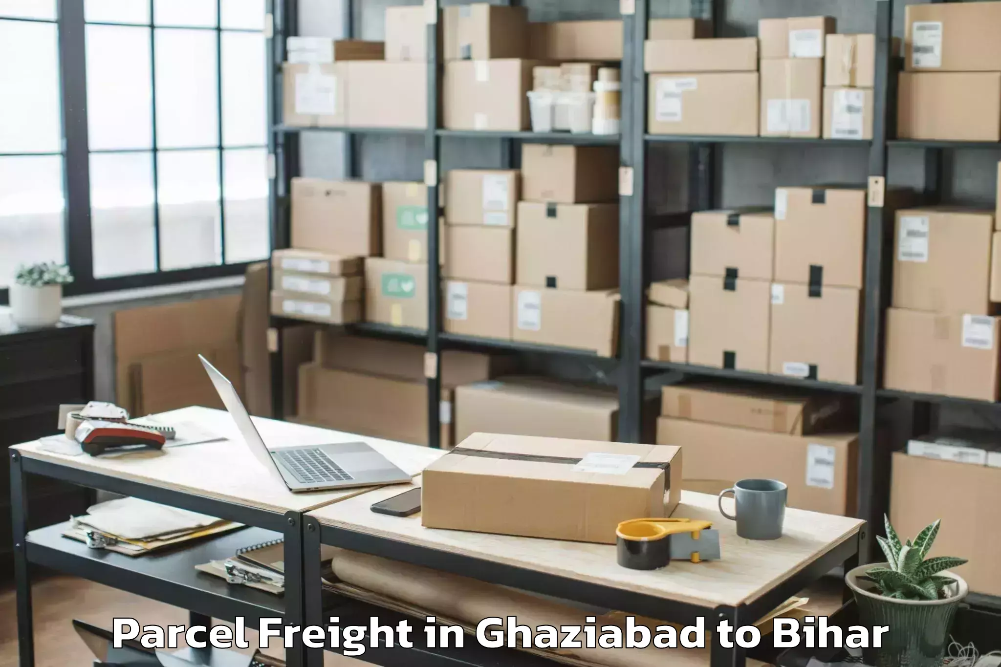 Top Ghaziabad to Bairgania Parcel Freight Available